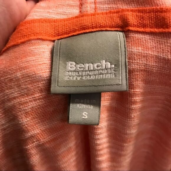 Bench Orange Full Zip Hoodie Sweatshirt Jacket Small - Picture 13 of 16
